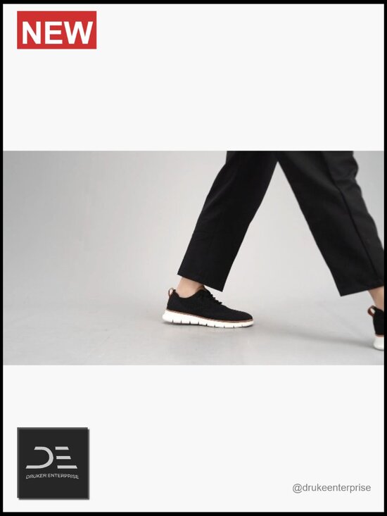 Mesh Breathable Lightweight Walking Oxfords Lace-Up Business Work Shoes